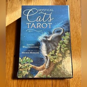 Mystical Cats TAROT set- excellent condition- 78 card deck and 216 page book